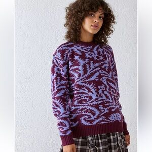 Obey Magnolia Sweater Violet size L